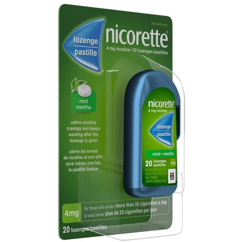 Nicorette Lozenge Mint 20 Nicorette Nicotine Lozenges 4mg