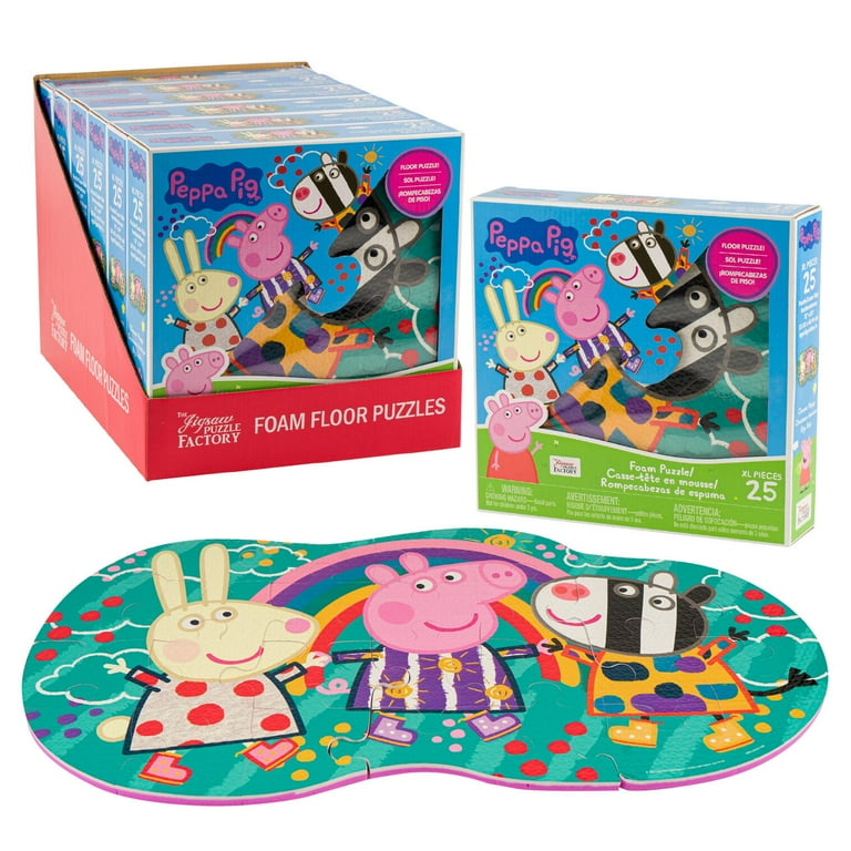 Wooden Puzzle Peppa Rompecabezas SET 25pc Peppa Pig Floor Puzzle