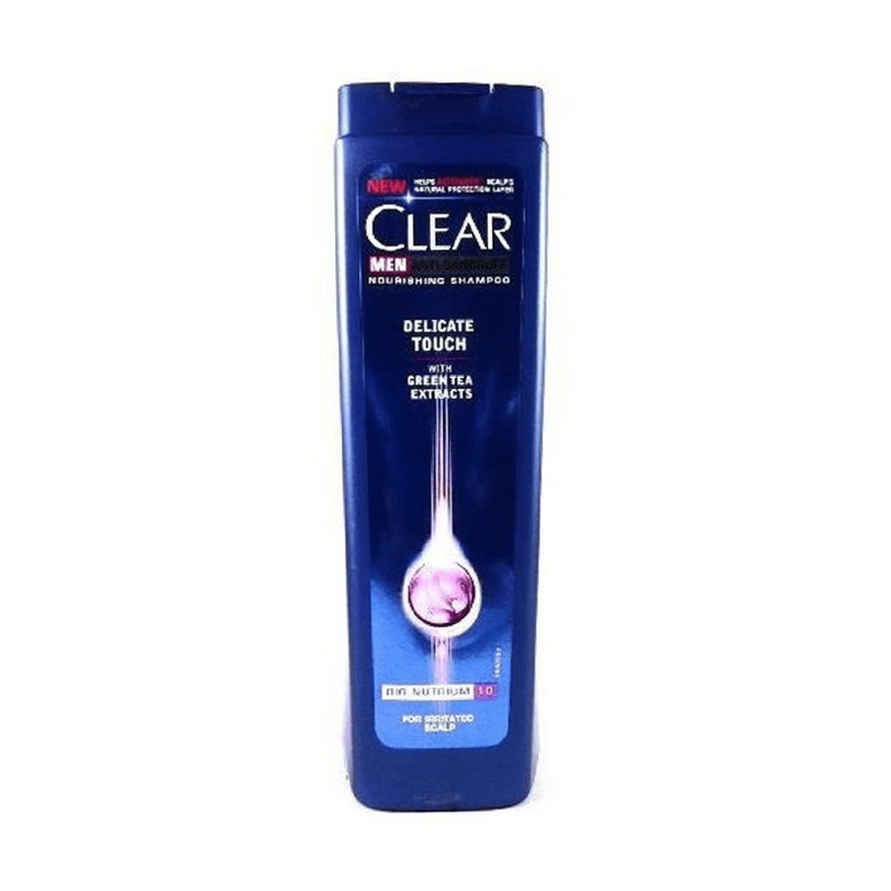 Clear Men Anti Dandruff Delicate Touch Shampoo With Green Tea Extracts For Irritated Scalp 250ml