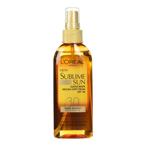 L'Oreal Paris Sublime Sun Sheer Protect SPF 30 Oil Spray, 5.0 fl oz