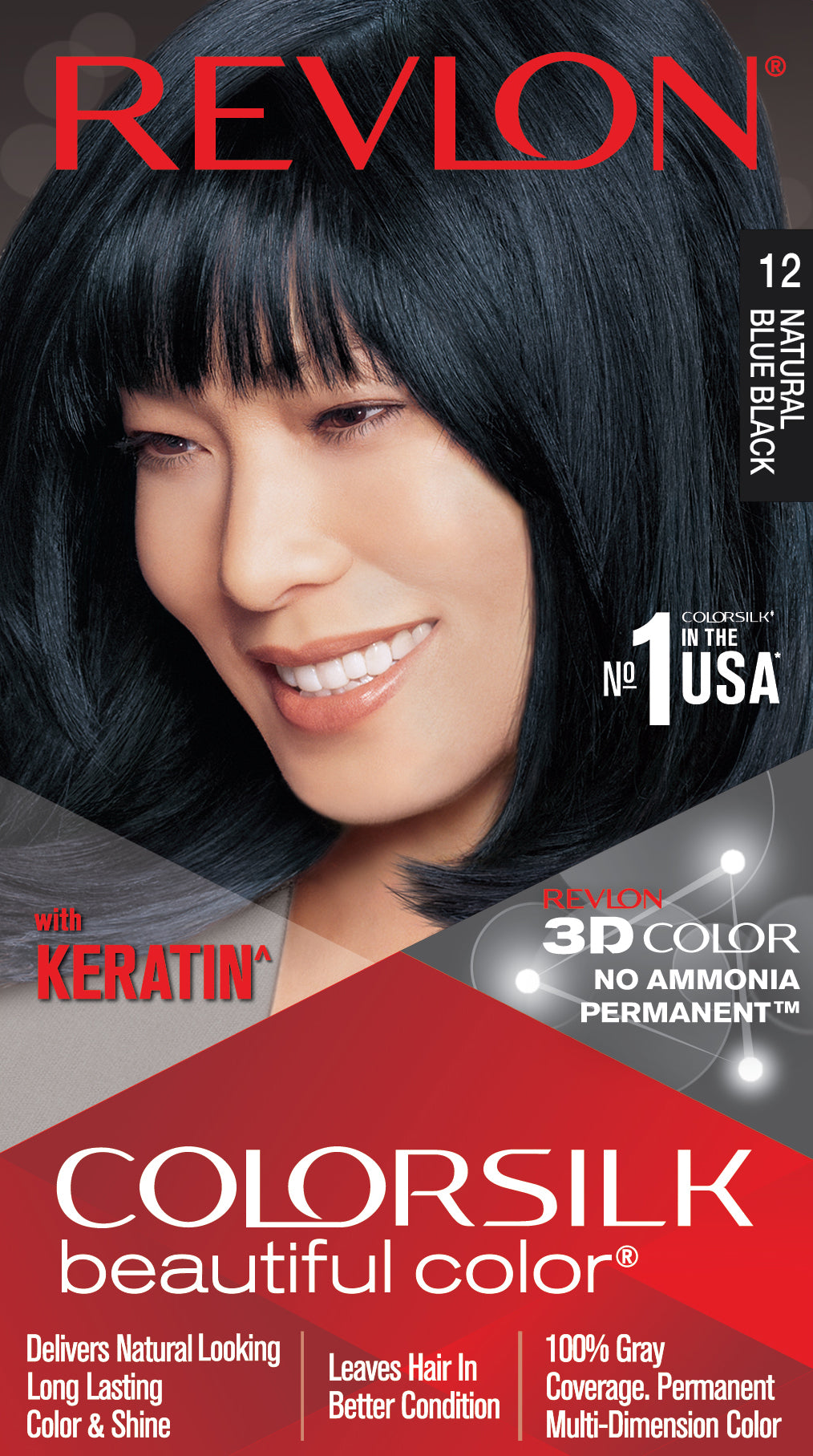Revlon Colorsilk Beautiful Color – 12 Natural Blue Black