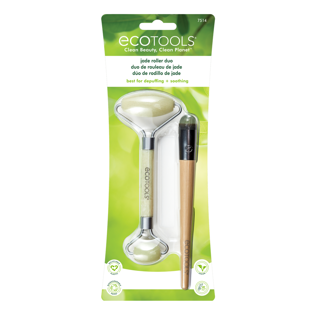 EcoTools Jade Facial Roller and Eye Roller Duo