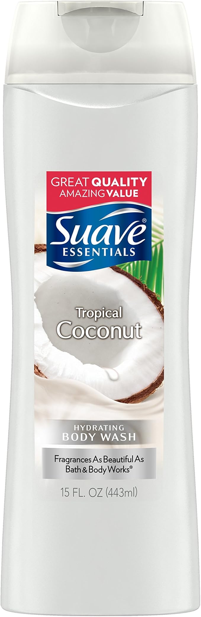 Suave Essentials Body Wash tropical Coconut, 15 oz