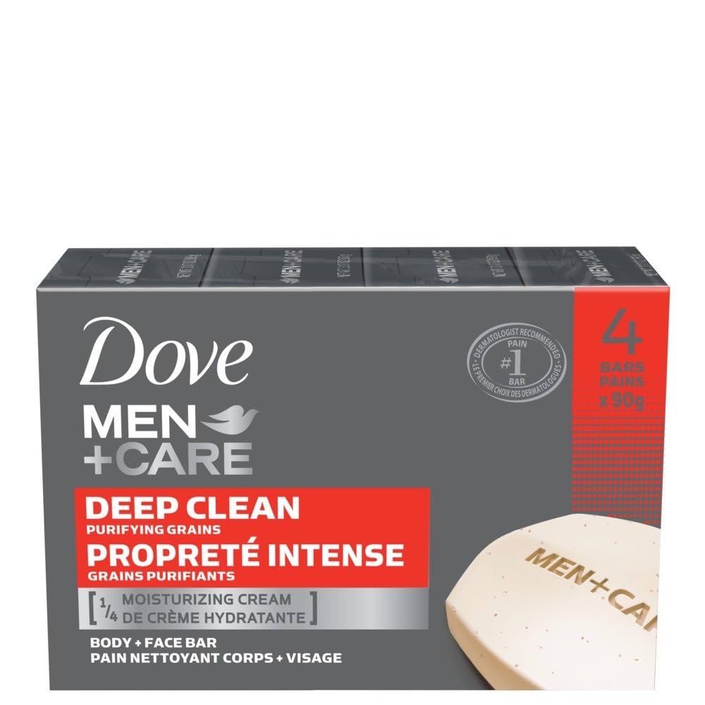 Dove Men +Care Deep Clean Bar 4x90g Bars