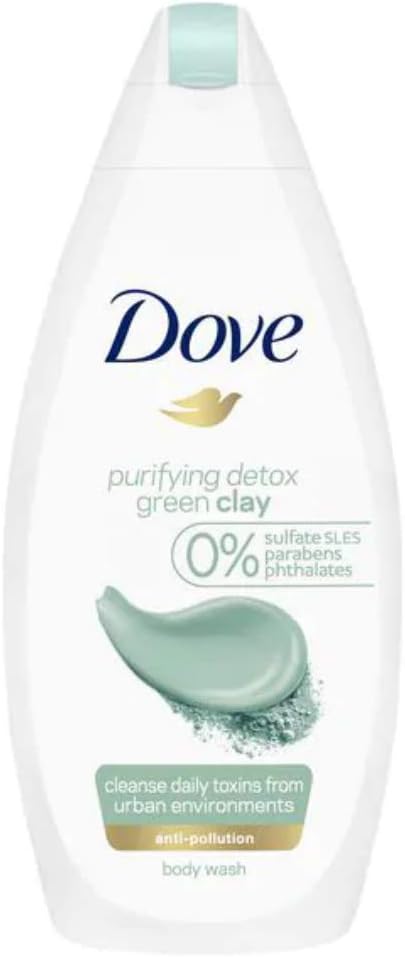 Dove Purifying Detox Green Clay Body Wash No sulfates 500ml