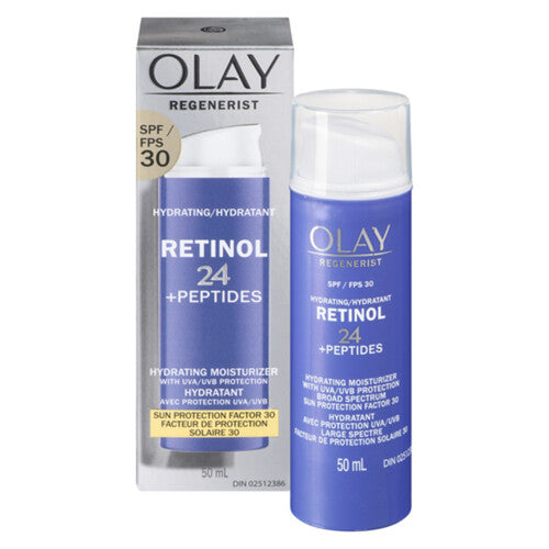 Olay Regenerist Hydrating Moisturizer SPF 30 Retinol 24 Peptides 50 ml