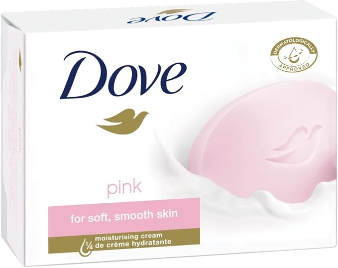 Dove Bar Soap, Pink, 2 Bars x 100g