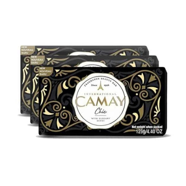 International Camay Chic Fragrance Bar Soap, 3 Bars x 4.4oz Each
