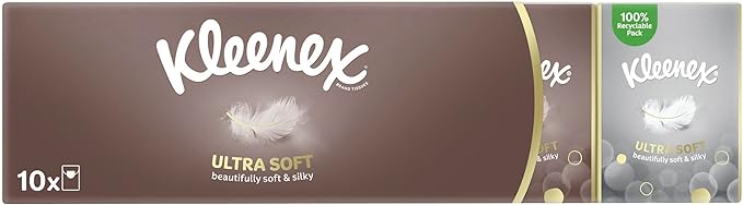 Kleenex Ultra Soft Pocket Tissues – 10 Pack