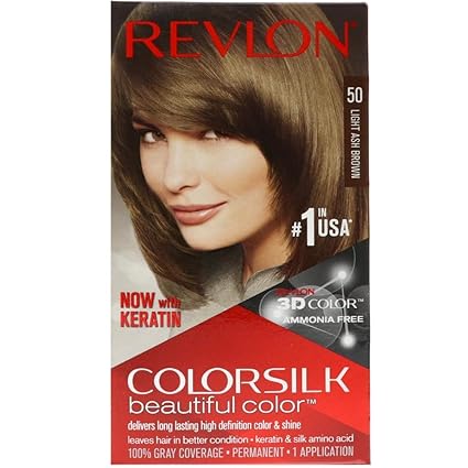 Revlon Colorsilk Beautiful Color – 50 Light Ash Brown