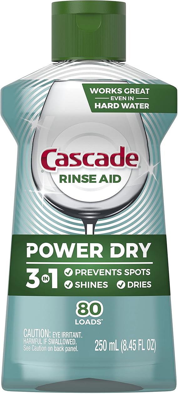 Cascade Platinum Dishwasher Rinse Aid, 250 ml