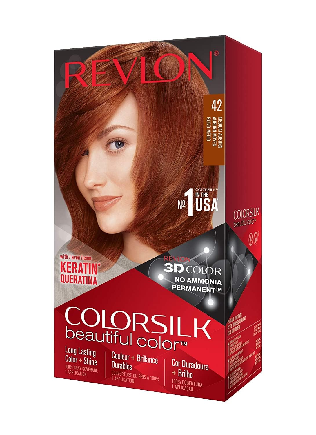 Revlon Colorsilk Beautiful Color – 42 Medium Auburn