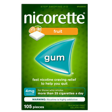 Nicorette Gum Fruit 4mg