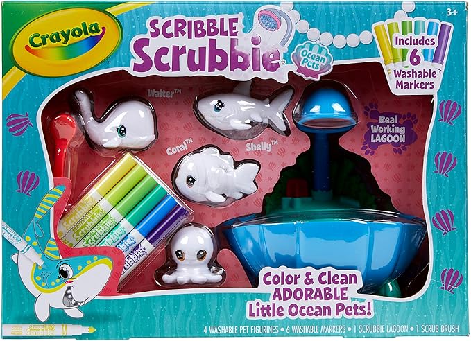 Crayola Scribble Scrubbie Pets Blue Lagoon Playset