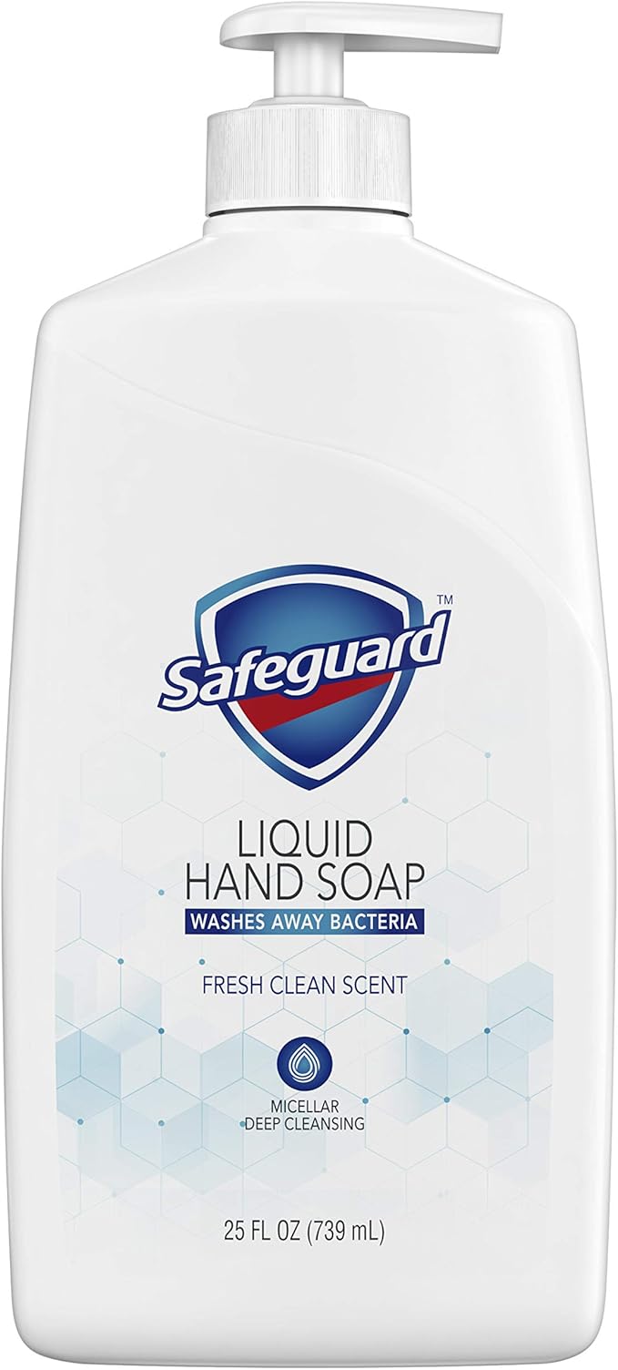 Safeguard Micellar Liquid Hand Soap Fresh Clean Scent 25 oz