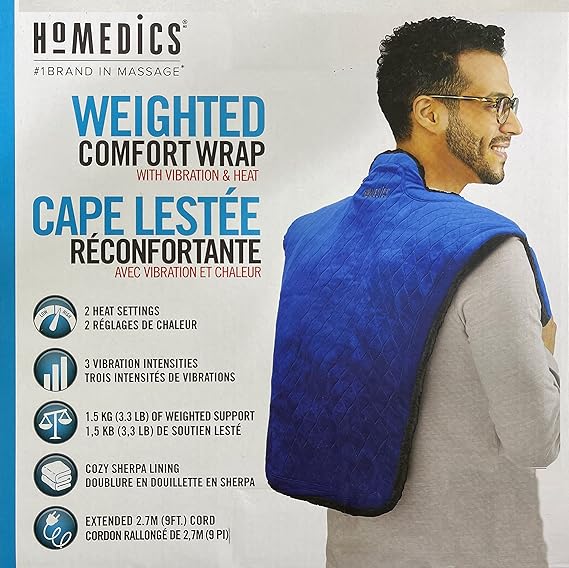 Homedic Weighted Comfort Wrap with Heat and Vibration