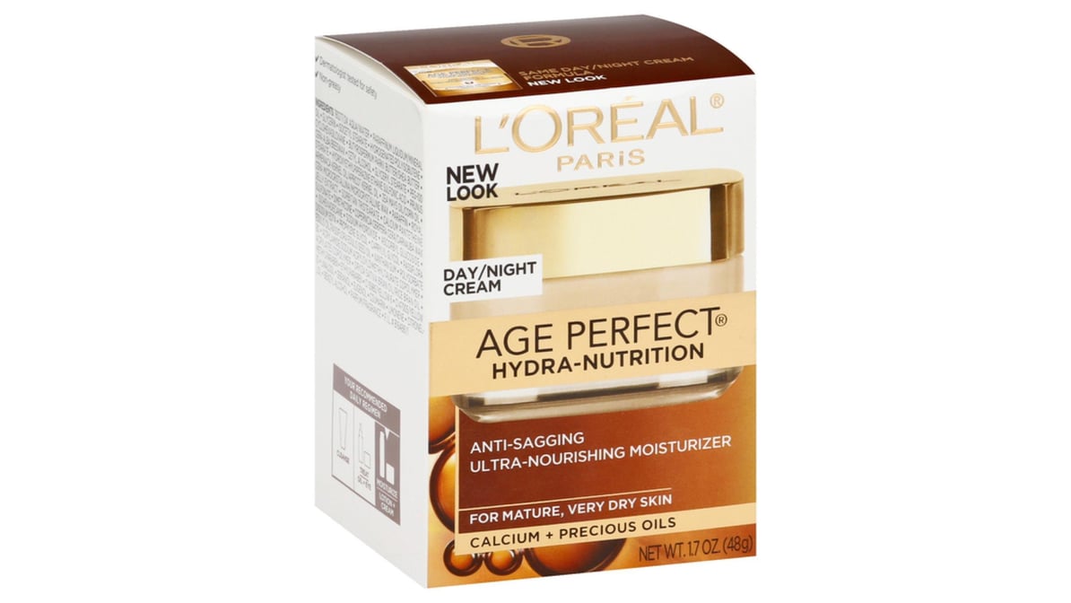 L'Oreal Paris Age Perfect Hydra-Nutrition Anti-Sagging Moisturizer Day/Night Cream, 1.7 oz