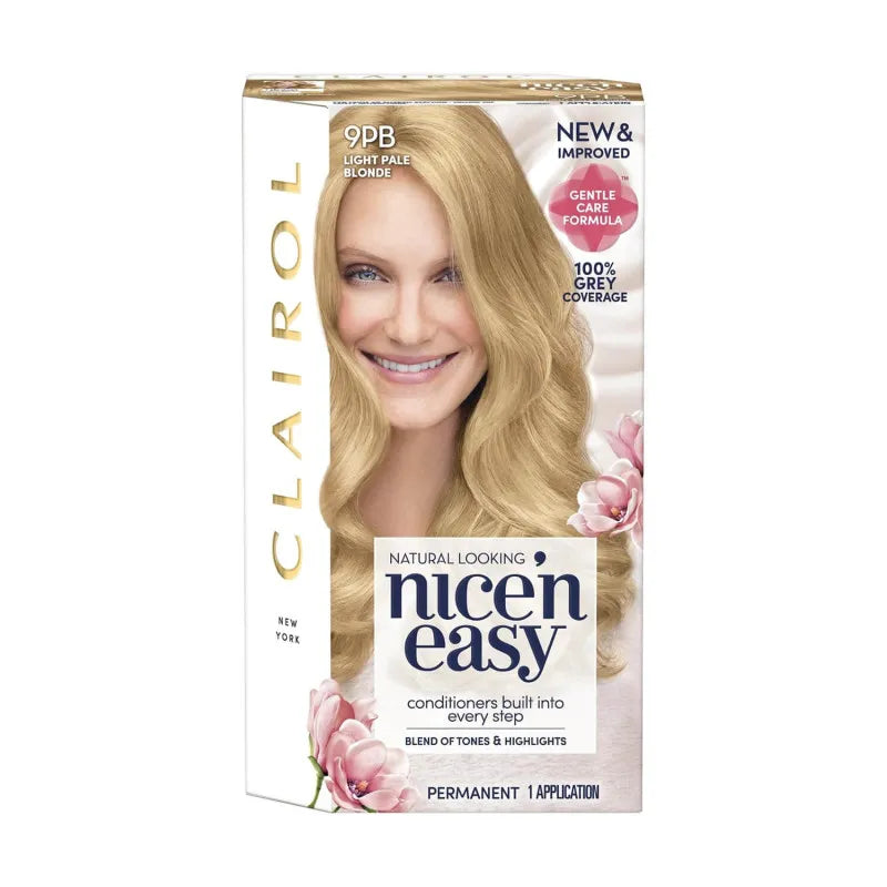 Nice n Easy Permanent Hair Dye 9PB Light Pale Blonde