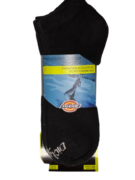 Dickies Performance Low Cut 6 Pairs, 10-13 Shoe Size