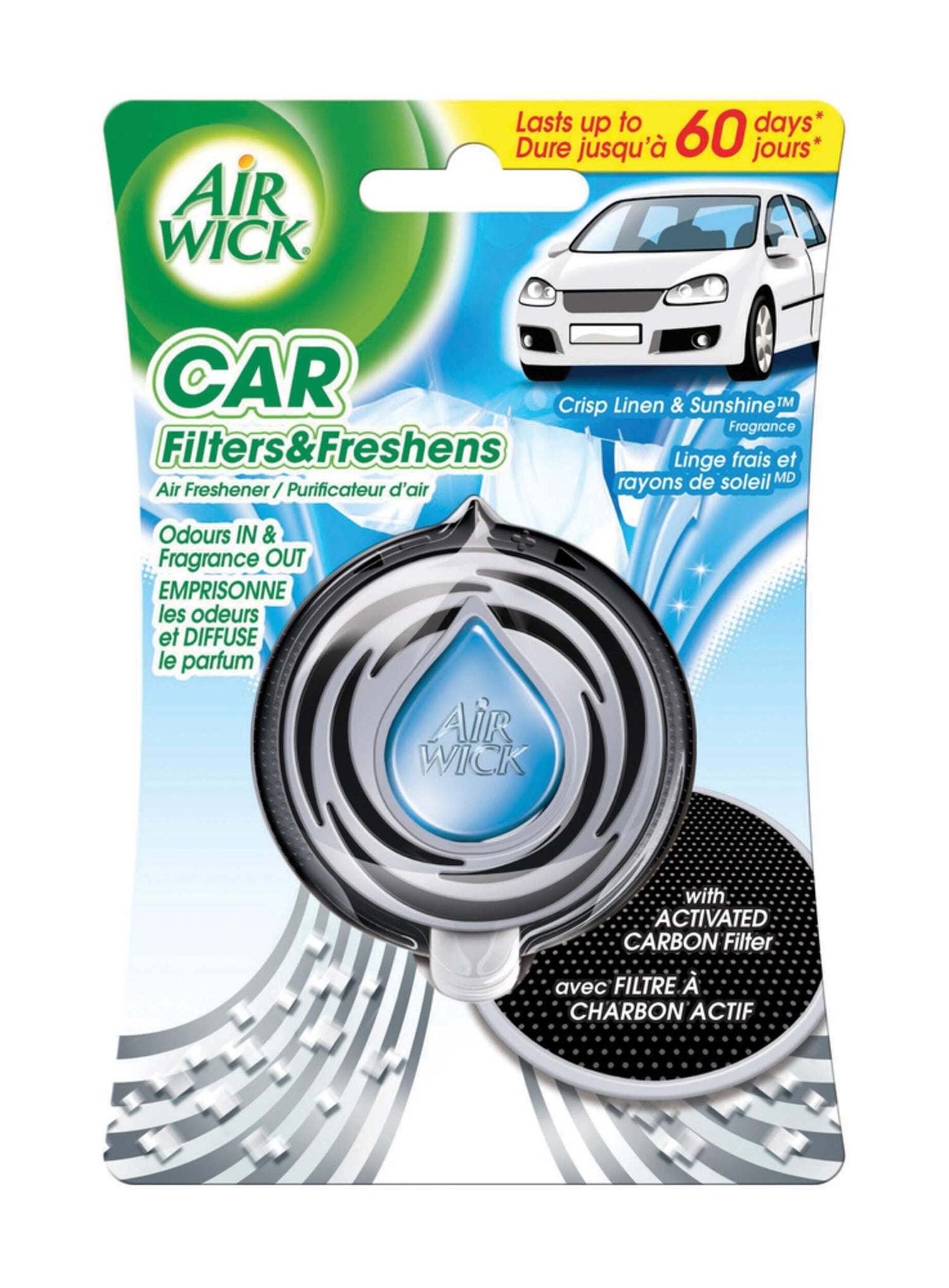 Air Wick Crisp Linen Sunshine Auto Air Freshener 60 Days