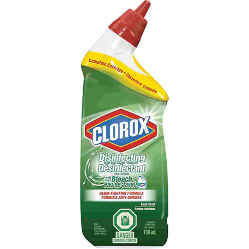 Clorox Disinfecting Toilet Bowl Cleaner with Bleach, 709 ml