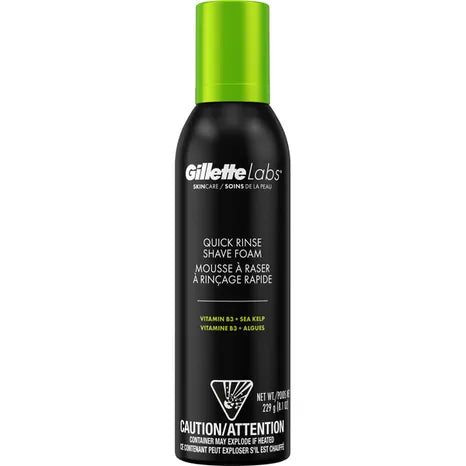 GilletteLabs Shave Foam Quick Rinse 8.1 oz