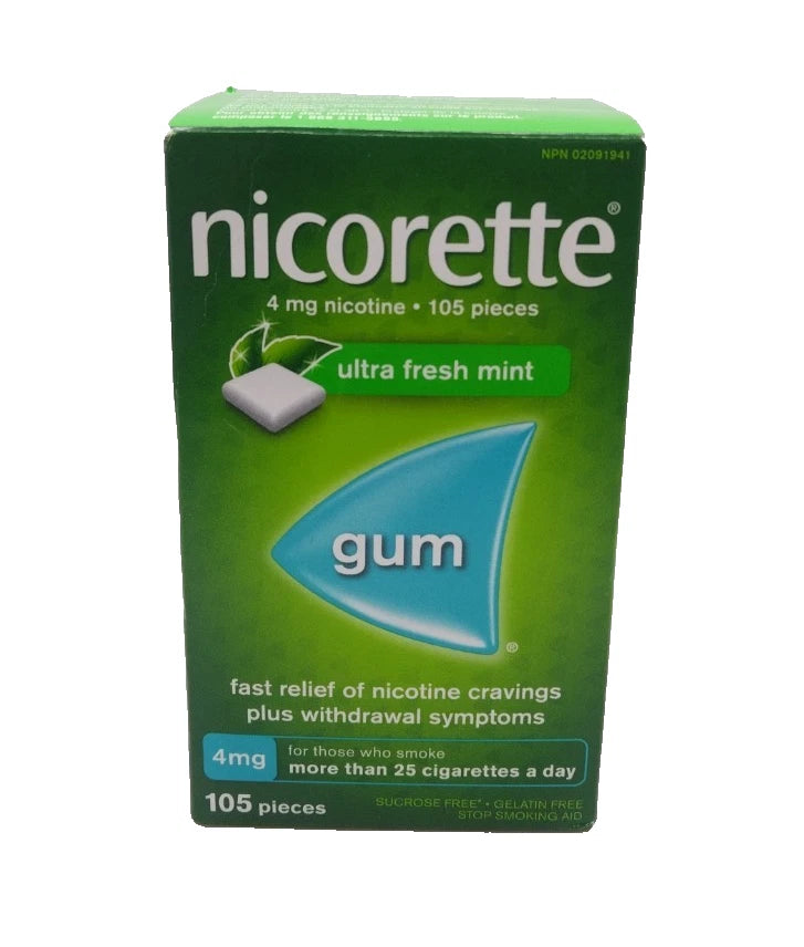 Nicorette Ultra Fresh Mint Gum 4mg