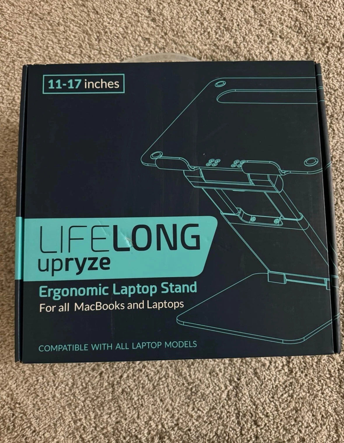 Lifelong Laptop Adjustable Stand For Desk 11-17 Inches